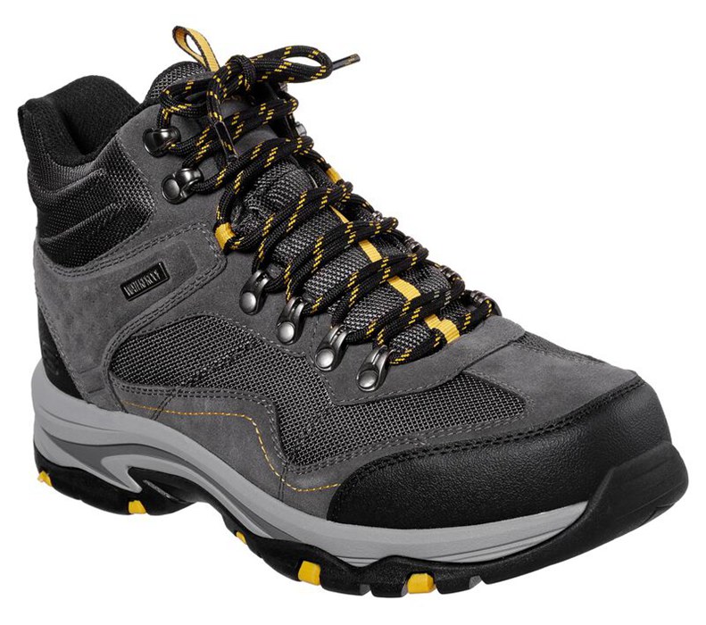 Skechers Herr Grå Stövlar - Relaxed Fit: Trego - Pacifico - Sverige (DHKGY-4805)